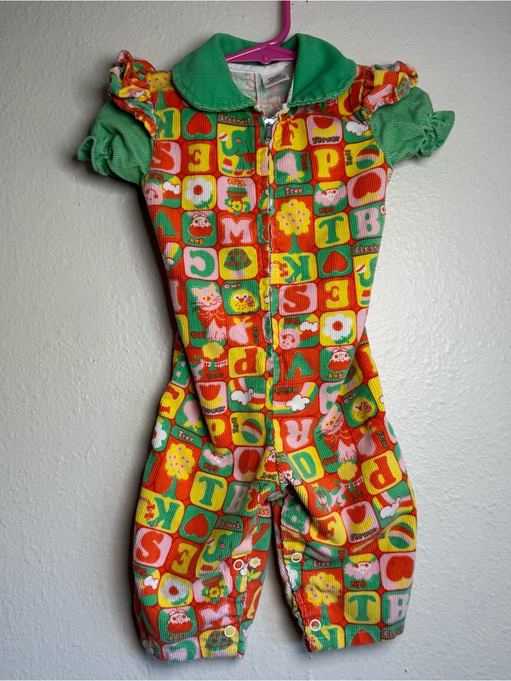 Vintage Romper Baby 15-20lbs 6-9 Months? Hippie 1970’s SEARS Outfit